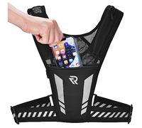 RunRep Pochette Veste Running Légère et Réfléchissante - Restez Hydraté, Les Mains Libres - pour Homme et Femme - Porte Téléphone Sport et Veste Hydratation de Course avec Compartiment pour Gourde