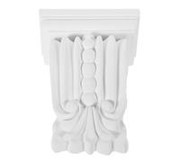 RUNROTOO 1 Console Décorative en PU Style Européen Sculpté, Support Mural Compact Facile à Nettoyer, Décoration Intérieure Élégante pour Maison, Bureau ou Jardin