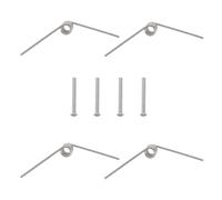 RUNROTOO 1 jeu de pinces à perles avec ressort de torsion : pince à aliments pour barbecue avec ressort et rivet/de pivot/goupille - Pièces de à sucre/glaçons pour le service du pain, diamètre