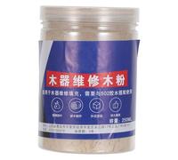 RUNROTOO 1 pot de mastic de réparation pour bois, idéal pour réparer les rayures et les trous de vis sur les tables, 250 ml de poudre de peuplier teintable, convient aux armoires, aux trous de