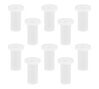RUNROTOO 10 Pièces Garniture en Plastique Blanc Installation Facile pour Axe de Porte de Congélateur Trou Traversant et Prévention du Frottement Métallique pour Réparation de Porte de