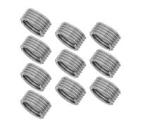 RUNROTOO 10 Pièces Insert X 2,5 X 2d de Réparation de Filetage en Acier Inoxydable Manchon Argenté pour Renforcement Permanent et de Vis, pour Maintenance Automobile