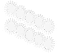 RUNROTOO 10 Pièces Roue D’affichage D’art Ongulaire Ovale en Plastique pour | Surface Transparente, Usage Salon et Maison, pour Formation et Comparaison des Couleurs
