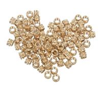 RUNROTOO 100 inserts chauffants : écrous à sertir M5 en cuivre pour applications en mécanique, électronique et impression 3D