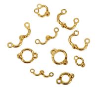 RUNROTOO 10pcs Anneaux de Pied en Métal pour Perroquets Or Réutilisables Ne Gênant Pas Le Vol Accessoires Extérieurs pour Dressage d'oiseaux