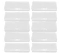 RUNROTOO 10pcs Conteneurs à Lames en Plastique pour Rangement Sécurisé et Pratique, Boîte de Collecte pour Lames de Rasoir Double Tranchant, pour Salon ou Bureau