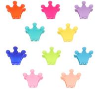 RUNROTOO 10pcs Mini Pinces à Cheveux Couronne en Plastique pour Filles, Design Mignon et Pratique, Accessoires pour Cheveux Polyvalents pour Fêtes et Occasions Spéciales
