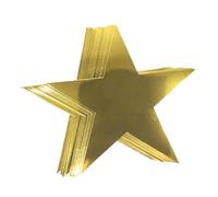 RUNROTOO 12 Étoiles en Papier Doré Découpées Décoration de Mariage et Fête Accessoires Suspendus pour Décoration de Noël Anniversaire et Nouvel an Lot de 12 Pièces Photobooth