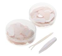 RUNROTOO 2 Boîtes Autocollants Yeux, Ruban Adhésif pour Faux Cils, Beige, en Polyester, Auto-adhésifs, Résistants à L’eau, Maintien Sûr pour Paupières et Yeux