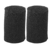 RUNROTOO 2 Pcs Éponge de Préfiltration en Coton Noir pour Aquarium Filtre, Flux d'eau et Longue Durée, Adapté aux Environnements d'eau Douce et Marine