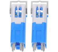 RUNROTOO 2 Pièces Aiguilles de Platine pour Disques Vinyle Bleu, Compatibles Plupart des Tourne-disques, en Cristal et Plastique, Accessoire Fiable pour Lecteur Disque Vinyle