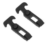 RUNROTOO 2 Pièces Loquets de Tiroir à Poignée en T en Caoutchouc Flexible Noir Non Corrosif pour Boîte à Outils et Couvercle de Machine D'ingénierie