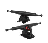 RUNROTOO 2 Pièces Trucks de Skateboard Pont de Skateboard Cruiser Alliage D'aluminium Noir Stabilité et Absorption des Chocs Débutants et Riders Avancés Street et Outdoor
