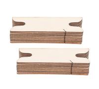 RUNROTOO 20 Pièces Navette de Tissage en Bois Beige Prise Confortable Tissage, Outil Manuel pour Broderie et Atelier Créatif DIY