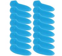 RUNROTOO 30 Pièces Protège-pointe de Coupe en Plastique Bleu, Léger | Protection les Chocs, Surface Lisse, pour Couteaux Occidentaux et Couteaux D’office, Rangement Atelier