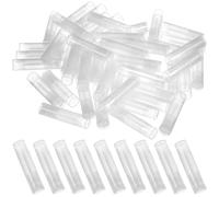 RUNROTOO 50 Tubes à Lèvres Transparents Vides en Plastique avec Mécanisme à Roue Poussoir, Faciles à Transporter, Pack de 50 pour Maquillage DIY et Voyage