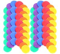 RUNROTOO 500 Pièces Jetons de Bingo Ronds en Plastique pour Comptage | Surface Lisse Translucide Multicolore, Bords Polis, Tri de Points, Activités Scolaires, Garçon Fille, Poker et Tableaux