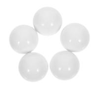 RUNROTOO 5pcs Perles Blanches en Acrylique pour Roulette Russe, Accessoires de Jeu Élégants et Solide Suivi Fluide, pour Roues de Roulette de Société