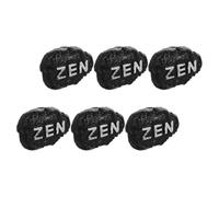 RUNROTOO 6pcs Ornement Miniature en Résine Noire pour Décoration Jardin Zen Effet Décoratif, Résistant la Déformation, pour Hôtels et Salons de Thé