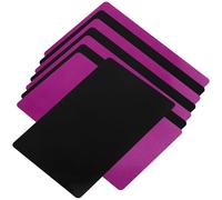 RUNROTOO 8 Cartes de Visite Métal Vierges Résistantes Flexion pour Sublimation, Compatibles Gravure pour Besoins Artisanaux et Panneaux Métalliques