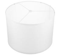 RUNROTOO Abat-jour en Tissu de Lin Beige Naturel, Abat-jour de Sol et Lampe de Table, Diamètre Moyen, Couverture Légère Amovible et Lavable, Compatible Lampadaire pour Éclairage Chaleureux