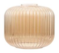 RUNROTOO Abat-jour en verre de remplacement : Abat-jour cylindrique ambré ondulé E26/E27 - Couvercle texturé pour suspension lanterne - Diffuseur vintage pour plafonniers et appliques murales