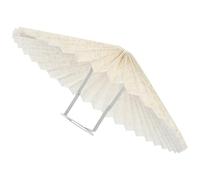 RUNROTOO Abat-jour pour Plafonnier en Tissu Plissé Style Parapluie Compatible E27, Design Simple et Moderne, Résistant à L'usure, pour Salon et Chambre