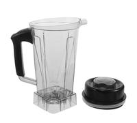 RUNROTOO Accessoire de Remplacement pour Mixeur 2l Bol Mélangeur Plastique Carré avec Lame Résistante et Couvercle la Cuisine et Fêtes