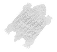 RUNROTOO Accessoire Unique en Métal Argenté Amulette de Prospérité de Tortue Ajoutant Personnalité et Chance Téléphone pour Téléphone Portable pour
