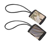 RUNROTOO Accessoires Éventail à Main 2pcs en Tissu Léger et Portable pour Éventail Pliant, pour Collection D'éventails et Remplacement D'arceau