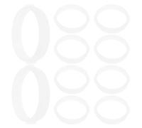 RUNROTOO Anneaux Connecteurs Transparente en Plastique, Lot de 10 pour Tubes de Hamsters, Accessoires pour Cages à Rongeurs et Jeux Soi-Même
