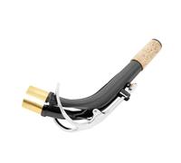 RUNROTOO aux Courbé Saxophone pour Plaqué Alto en Laiton Nickel Noir Argenté, Lisse sans Bavure, Kit de Pièces et pour Instrument de Musique Adapté Étudiants Garçon et Filles