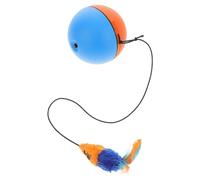 RUNROTOO Balle Électrique Interactive en Abs pour Chats avec Fonction Roulante Automatique Souris Factice Alimenté par 1 Pile AA pour Interactif Intérieur