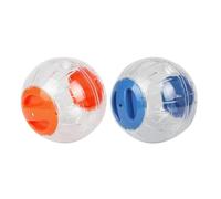 RUNROTOO Balle Interactive pour Hamster en Plastique 2pcs, Jouet de Boule pour Animaux de Compagnie, Maintien du Bonheur et Renforcement du Lien Hamster Couleur Aléatoire