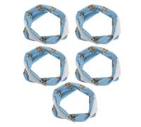 RUNROTOO Bandeau de Sport Élastique Coupe du Monde, Anti-Transpiration en Polyester, Lot de 5 Pièces pour Cheveux, pour Gym et Matchs de Football Nationaux