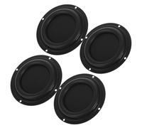 RUNROTOO Bass Speaker Diaphragm Plate Passive Radiator Vibration Membrane 4pcs Rubber Material For Portable Systems Woofer Audio Devices