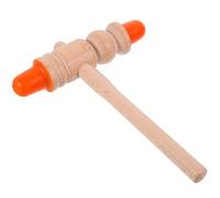 RUNROTOO Bâton de Massage en Bois Présent à Double Tête et Acupression, Facile à Tenir pour Massage des Pieds pour Détente et Bien-être
