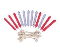 RUNROTOO Bigoudis Mousse en Plastique 12pcs pour Permanente Cheveux Crépus, Tiges de Curling Solide et Sûres, Kit Professionnel pour Coiffure Salon et Styling