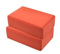 RUNROTOO Bloc de Yoga Design Portable 2pcs en Mousse Eva Antidérapant Léger 120g pour Adultes et Garçon et Filles pour Étirements et Exercices de Yoga Variés