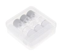 RUNROTOO Boîte de Rangement Transparente 3 Pièces pour en Plastique Léger avec Flacon Solution et Pince, pour Travail