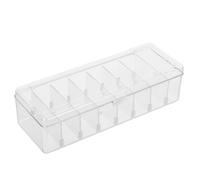 RUNROTOO Boîte D'exposition Acrylique Transparente Couvercle Ouvrable avec 8 Niveaux Détachables et Compartiments Clairs pour Rangement Facile pour Figurines d'action sur Bureau