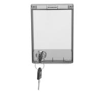 RUNROTOO Boîtier de verrouillage pour thermostat avec rand couvercle de thermostat mural avec serrure - Couvercle de boîtier verrouillable pour contrôleur de climatisation - de verrouillage