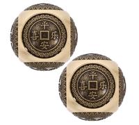 RUNROTOO Boules de Massage pour Exercice de Poignet Lot de 2 38mm en Laiton Design Élégant Relaxant la Maison Salle pour Esprit et Corps