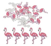 RUNROTOO Boutons Décoratifs Style Nordique pour Couture et Tricot pour Couleur Rose en Bois Lot de 50 Forme Flamant Rose pour Décoration Garçon et Filles
