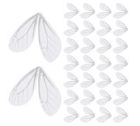 RUNROTOO Breloques Libellule Factices pour Bijoux, 200 Pièces, Polyester | Aspect Réaliste et Couleur Vive, pour Créations Diy, Bases D’oreilles et Pendentifs, Lot de 200