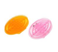 RUNROTOO Brosses de Meridian 2Pcs, Brosse de avec Essentielle, TPE, pour Soins du Corps et Peau, Usage Professionnel et Voyage