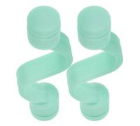 RUNROTOO Butoir de Porte de Lave-linge Magnétique Vert en Plastique, Facile à Installer, Support Amovible pour Machine à Laver, Maison et L'hôtel, Lot de 2 Pièces