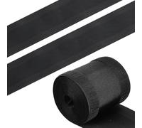 RUNROTOO Cache-câble Sol en Nylon Noir Sangle de Fixation à Boucle Auto-agrippante, Protège Câble pour Tapis, Facile à Utiliser et Fixe Les Câbles Efficacement