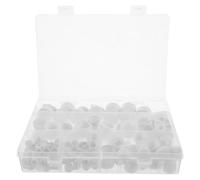 RUNROTOO Cache-Vis Hexagonaux en Caoutchouc Blanc 160 pièces pour Mobilier et Quincaillerie Protection de Filetage et Usage en Amélioration de l’Habitat