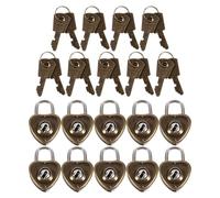 RUNROTOO Cadenas Multifonctionnel de Cœur 10pcs pour Bagages Cabine et Valises, en Fer Robuste et Antirouille, pour Diverses Occasions
